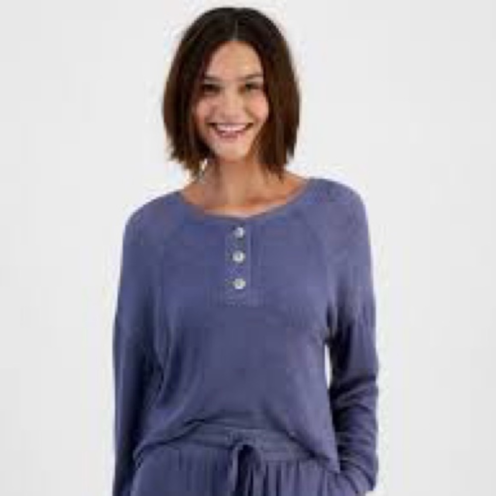 Kids Blue Button-Up Top